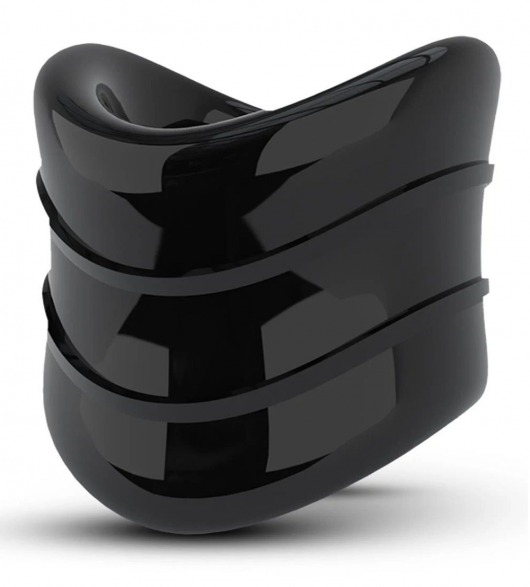 Черное эрекционное кольцо на мошонку Beef Ball Stretcher Snug X Long - Blush Novelties - в Димитровграде купить с доставкой