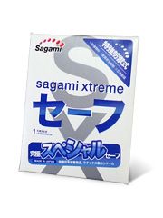Презерватив Sagami Xtreme Ultrasafe с двойным количеством смазки - 1 шт. - Sagami - купить с доставкой в Димитровграде