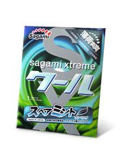 Презерватив Sagami Xtreme Mint с ароматом мяты - 1 шт. - Sagami - купить с доставкой в Димитровграде