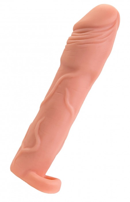 Телесная удлиняющая насадка с подхватом - 19 см. - ToyFa - в Димитровграде купить с доставкой