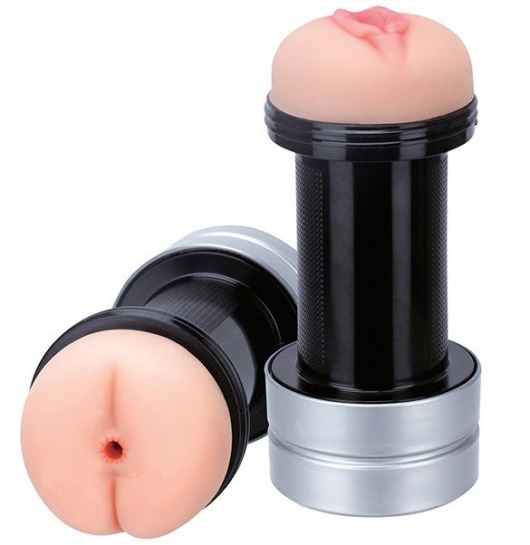 Мастурбатор 2-в-1 REALSTUFF 2 IN 1 HUMMER ANUS   VAGINA: вагина и анус - Dream Toys - в Димитровграде купить с доставкой