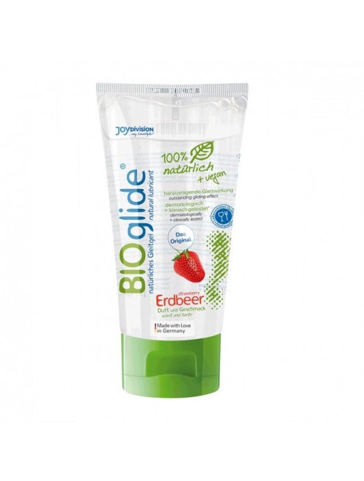 Гель-смазка на водной основе с ароматом клубники BioGlide - 80 мл. - Joy Division - купить с доставкой в Димитровграде
