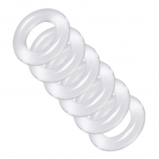 Комплект из 6 прозрачных эрекционных колец Ring Master Custom Ball Stretcher Kit - XR Brands - в Димитровграде купить с доставкой