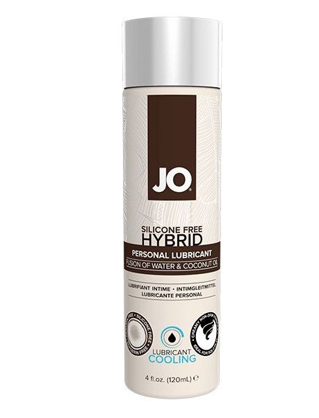 Водно-масляный лубрикант с охлаждающим эффектом JO Silicon free Hybrid Lubricant COOLING - 120 мл. - System JO - купить с доставкой в Димитровграде