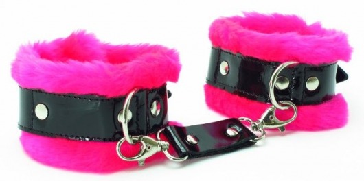 Розовые наручники с мехом BDSM Light - БДСМ Арсенал - купить с доставкой в Димитровграде