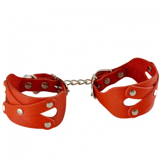 Красные наручники «Цезарь» - Sitabella - купить с доставкой в Димитровграде