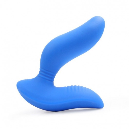 Синий вибромассажер простаты 3,5’’ Curve P-spot Massager - 12 см. - Erokay - в Димитровграде купить с доставкой