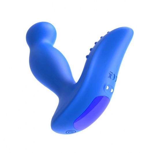 Синий вибромассажер простаты 3,5’’ P-spot Massager - 12,5 см. - Erokay - в Димитровграде купить с доставкой