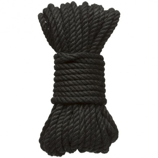 Черная верёвка для связывания и фиксации Bind Tie - 9,14 м. - Doc Johnson - купить с доставкой в Димитровграде