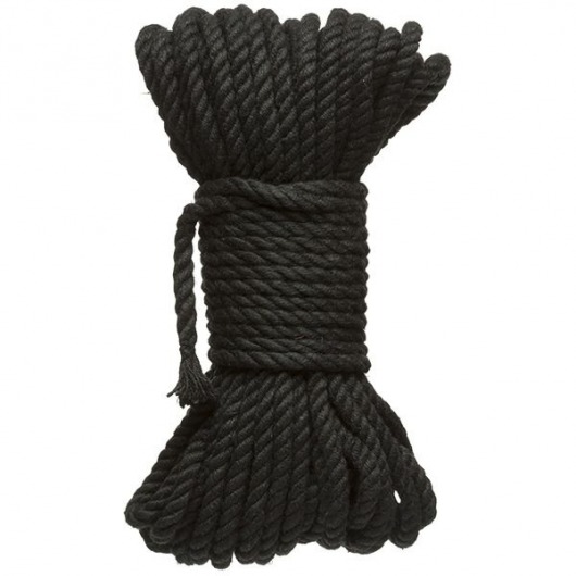 Черная верёвка для связывания и фиксации Bind Tie - 15,24 м. - Doc Johnson - купить с доставкой в Димитровграде