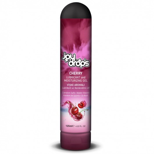 Смазка на водной основе Cherry с ароматом вишни -  125 мл. - JoyDrops - купить с доставкой в Димитровграде