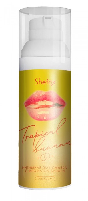 Интимная гель-смазка Shefox Premium «Тропический банан» - 50 мл. - Shefox - купить с доставкой в Димитровграде