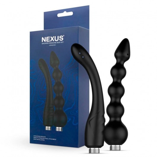 Набор из 2 насадок для анального душа Shower Douche Duo Kit - Nexus Range - купить с доставкой в Димитровграде