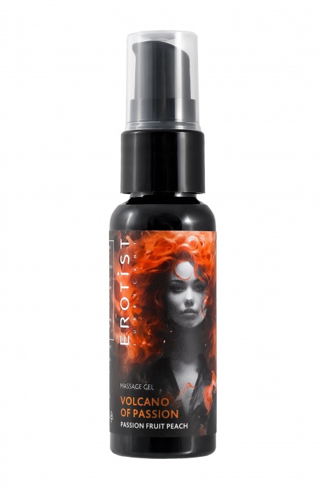 Гель с эффектом вибрации Volcano Of Passion со вкусом персика и маракуйи - 25 мл. - Erotist Lubricants - купить с доставкой в Димитровграде