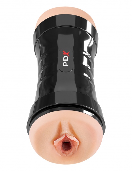 Двусторонний мастурбатор в колбе Super Flip-A-Pussy Over - Pipedream - в Димитровграде купить с доставкой