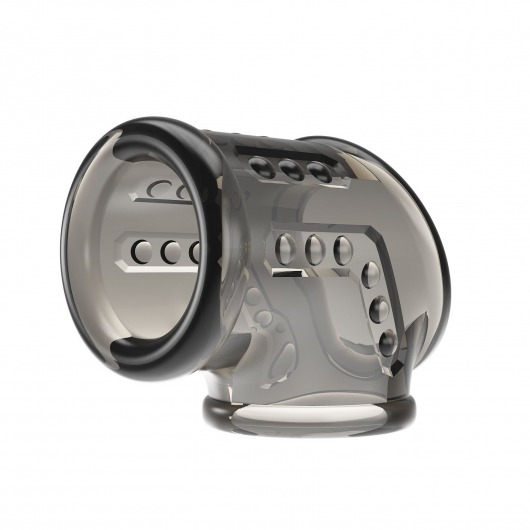 Дымчатая насадка на пенис и мошонку - Baile - в Димитровграде купить с доставкой