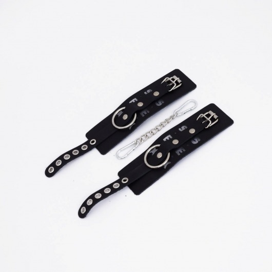 Черные кожаные наручники Sex - Crazy Handmade - купить с доставкой в Димитровграде