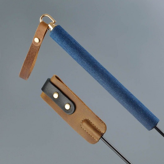 Стек «Дикий Запад» с джинсовой ручкой - 60 см. - Sitabella - купить с доставкой в Димитровграде