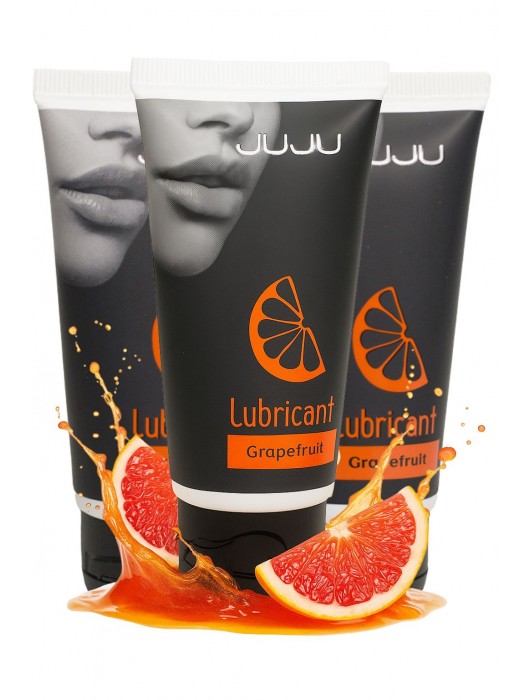 Набор из 3 съедобных лубрикантов JUJU со вкусом грейпфрута - JuJu - купить с доставкой в Димитровграде