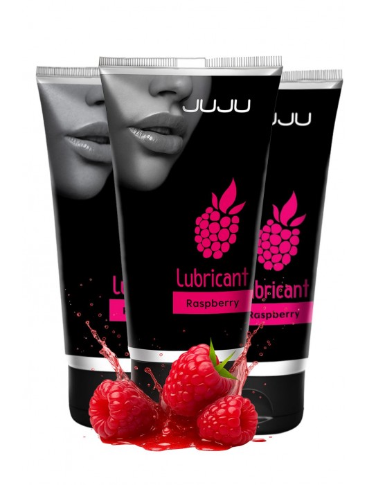 Набор из 3 съедобных лубрикантов JUJU со вкусом малины - JuJu - купить с доставкой в Димитровграде