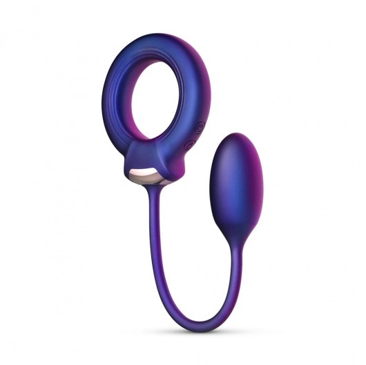 Фиолетовое эрекционное виброкольцо с анальным шариком Eclipse - ONE DC B.V. - в Димитровграде купить с доставкой