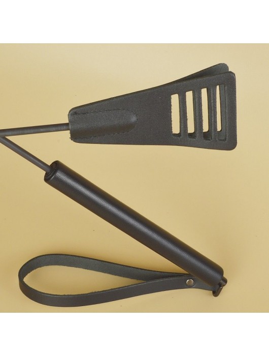 Черный кожаный стек «Сириус» - 60 см. - Sitabella - купить с доставкой в Димитровграде