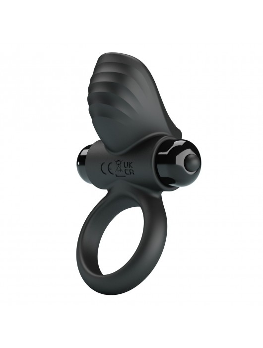 Черное эрекционное кольцо с вибрацией Adrien - Baile - в Димитровграде купить с доставкой