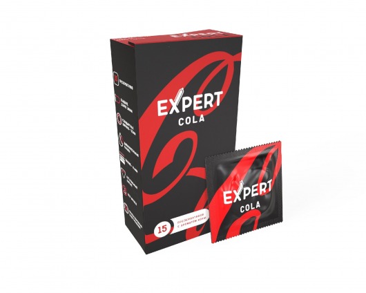 Презервативы с ароматом колы Expert Cola - 15 шт. - Expert - купить с доставкой в Димитровграде