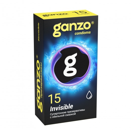 Супертонкие презервативы Ganzo Invisible - 15 шт. - Ganzo - купить с доставкой в Димитровграде