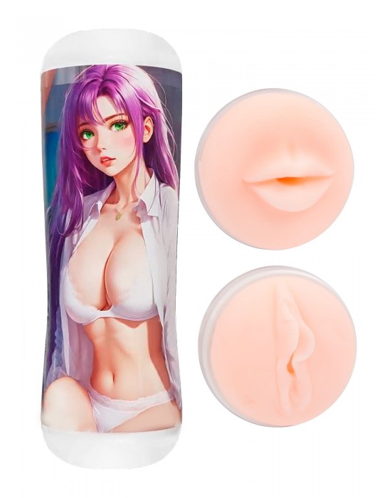 Двусторонний мастурбатор аниме - ротик и вагина - Tokyo Style - в Димитровграде купить с доставкой