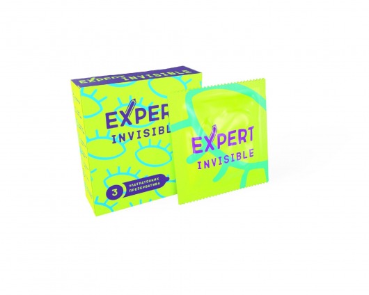 Ультратонкие презервативы Expert Invisible - 3 шт. - Expert - купить с доставкой в Димитровграде
