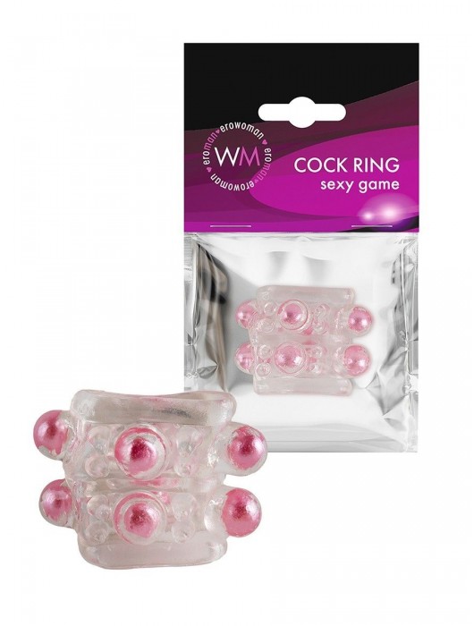 Прозрачная насадка на пенис с цветными шариками - Erowoman-Eroman - в Димитровграде купить с доставкой