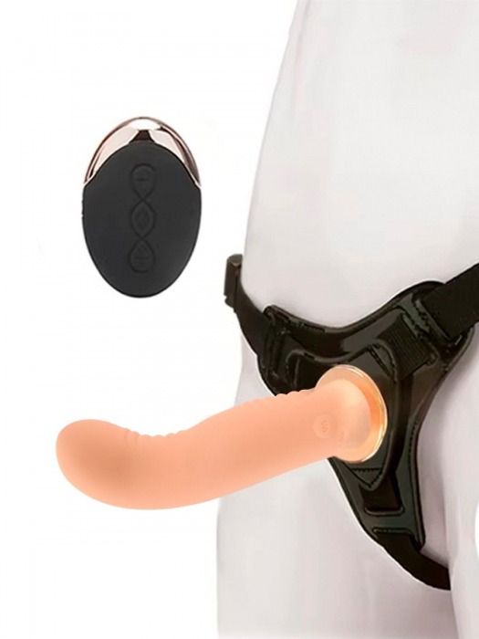 Женский вибрострапон со съемной насадкой и пультом ДУ - Erokay - купить с доставкой в Димитровграде