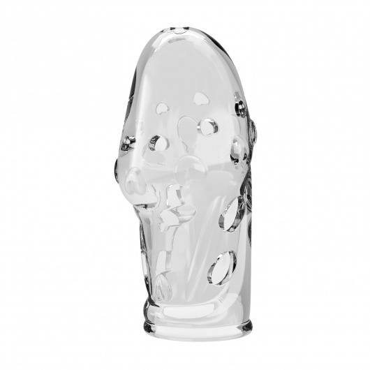 Прозрачная насадка на пенис Booker - 8 см. - Baile - в Димитровграде купить с доставкой