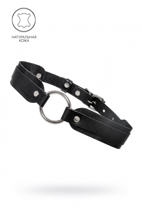 Черный кожаный чокер-ошейник со скруглёнными углами - Pecado - купить с доставкой в Димитровграде