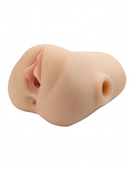 Телесный мастурбатор с вибрацией Double Pounder Vibrating Squeeze Stroker - Pipedream - в Димитровграде купить с доставкой