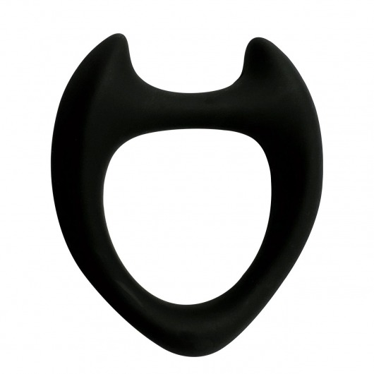 Черное эрекционное кольцо с рожками Wooomy Toro M - Adrien Lastic - в Димитровграде купить с доставкой