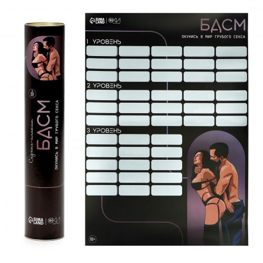 Плакат для двоих со скретч-слоем «БДСМ» - Сима-Ленд - купить с доставкой в Димитровграде