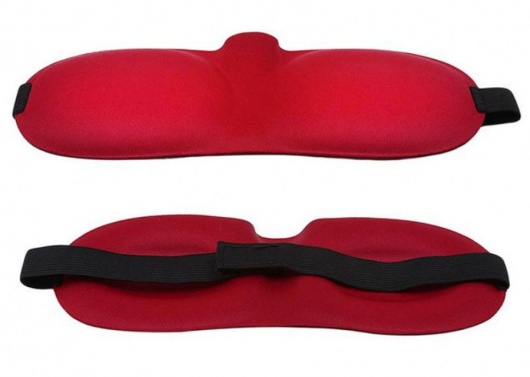 Красная глухая маска на резинке - Sitabella - купить с доставкой в Димитровграде