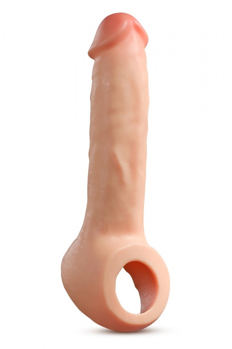 Телесная насадка-удлинитель Thrive 8.75 Inch Realistic Penis Extender Sleeve - 22,2 см. - Blush Novelties - в Димитровграде купить с доставкой