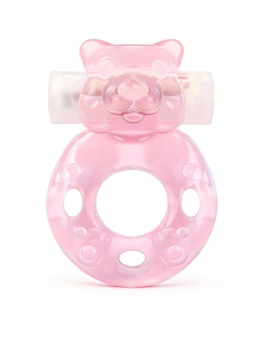 Розовое эрекционное виброкольцо в форме мишки - 1137 - в Димитровграде купить с доставкой