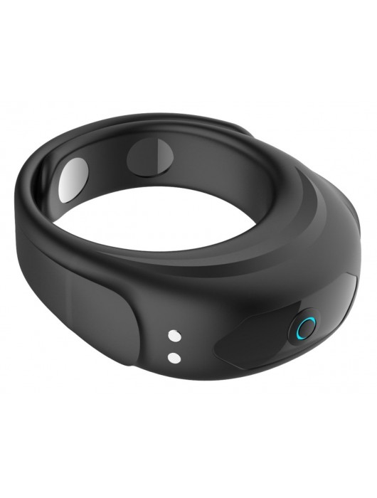 Черное эрекционное виброкольцо на ремешках - Boys of Toys - в Димитровграде купить с доставкой