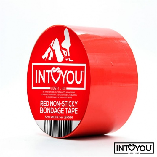 Красный скотч для фиксации Non-Sticky Bondage Tape - 15 м. - Intoyou - купить с доставкой в Димитровграде