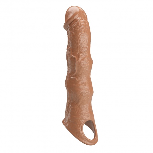 Карамельный фаллоудлинитель с 3 вставками - 28 см. - Baile - в Димитровграде купить с доставкой