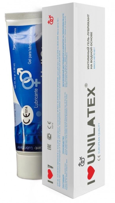 Лубрикант на водной основе Unilatex Gel - 80 мл. - Unilatex - купить с доставкой в Димитровграде