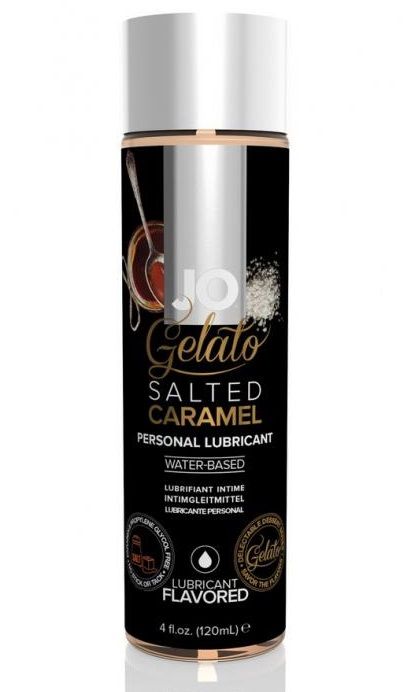 Лубрикант с ароматом солёной карамели JO GELATO SALTED CARAMEL - 120 мл. - System JO - купить с доставкой в Димитровграде