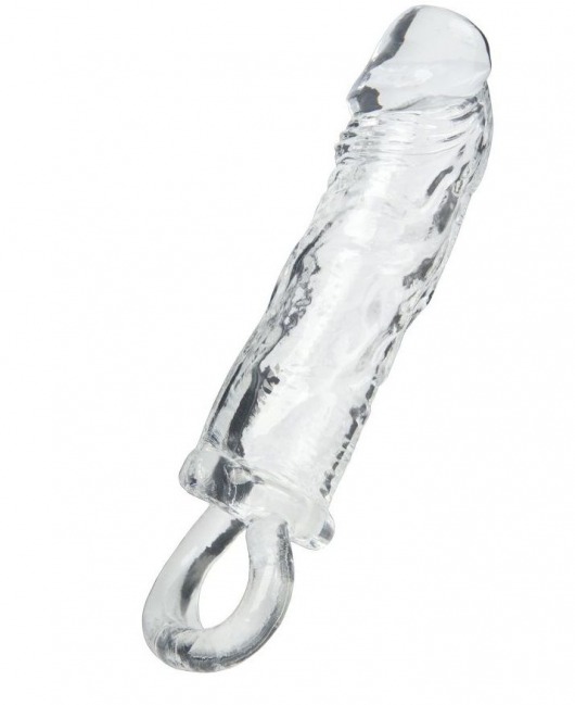 Прозрачная насадка с петлёй для фиксации - 14 см. - ToyFa - в Димитровграде купить с доставкой