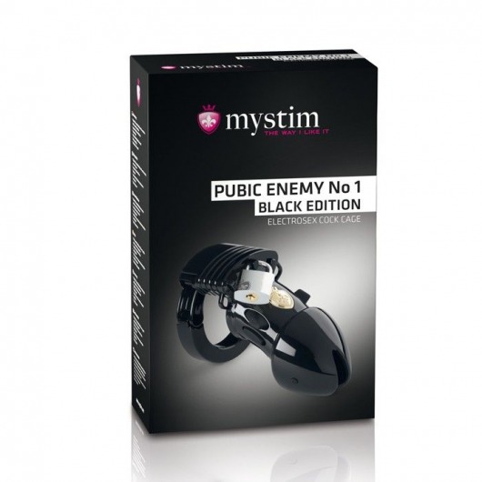 Пояс верности с электростимуляцией Mystim Pubic Enemy No1 Black Edition - MyStim - купить с доставкой в Димитровграде