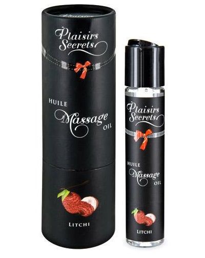 Массажное масло с ароматом личи Huile de Massage Gourmande Litchi - 59 мл. - Plaisir Secret - купить с доставкой в Димитровграде