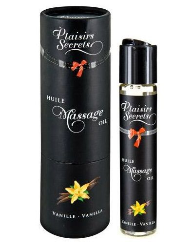 Массажное масло с ароматом ванили Huile de Massage Gourmande Vanille - 59 мл. - Plaisir Secret - купить с доставкой в Димитровграде